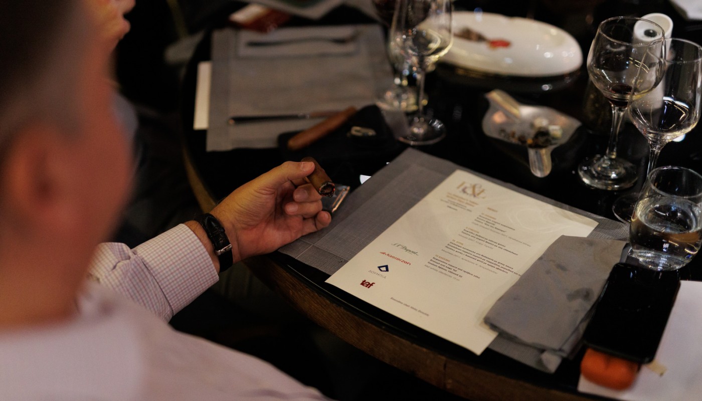 Ananias cigar dinner | The Food & Leisure Guide